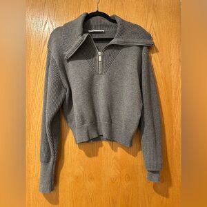 Zara Gray Cowl Neck Sweater